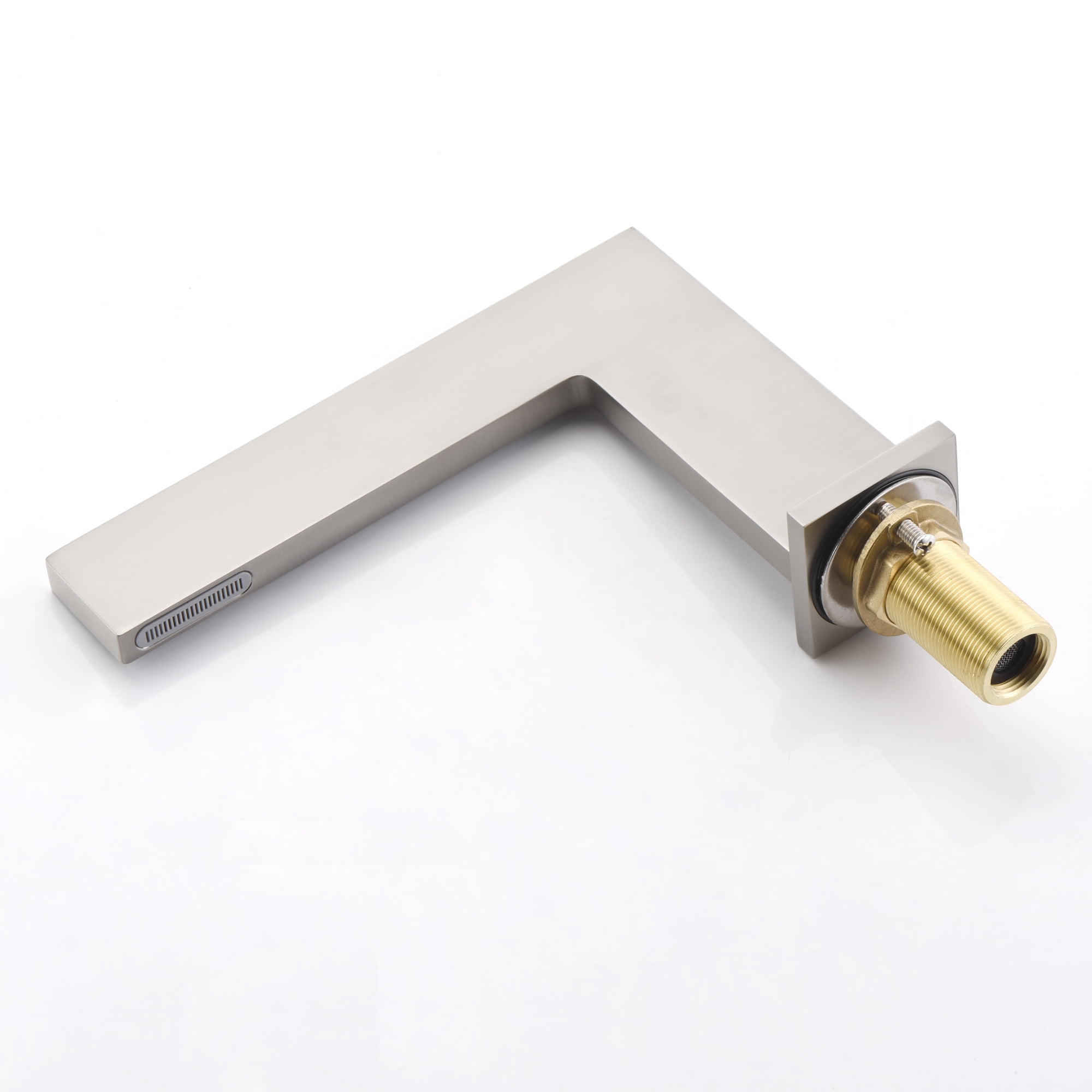 Sumerain Waterfall Widespread Bathroom Faucet Brushed Nickel Two Handle Bathroom Sink Faucet 3 Hole, 8-Inch Bathroom Faucet Vanity Faucet with supply lines