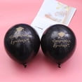 thumbnail image 5 of KAKOWELY 10 globos decorativos con impresión de graduación para fiesta de estudiantes de posgrado (negros), 5 of 5