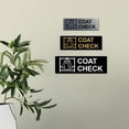thumbnail image 3 of Basic Coat Check Sign (Brushed Gold) - Small, 3 of 4