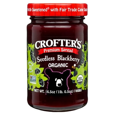 Crofter’s Organic Seedless Blackberry Premium Fruit Spread, 16.5 oz