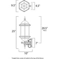 thumbnail image 2 of Maxim Lighting - Three Light Outdoor Wall Lantern - Outdoor Wall Mount - Cast-3, 2 of 2