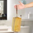 thumbnail image 4 of Bolsa de maquillaje transparente portátil para baño, vacaciones y organización, 4 of 5