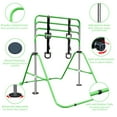 thumbnail image 4 of Gymnastics Bar for Kids,Adjustable Height Gymnastic Horizontal Bars with Bear Rings,Folding Junior Training Kip Bar for Kid Gymnasts, Child, Girl, Boy,Green, 4 of 9