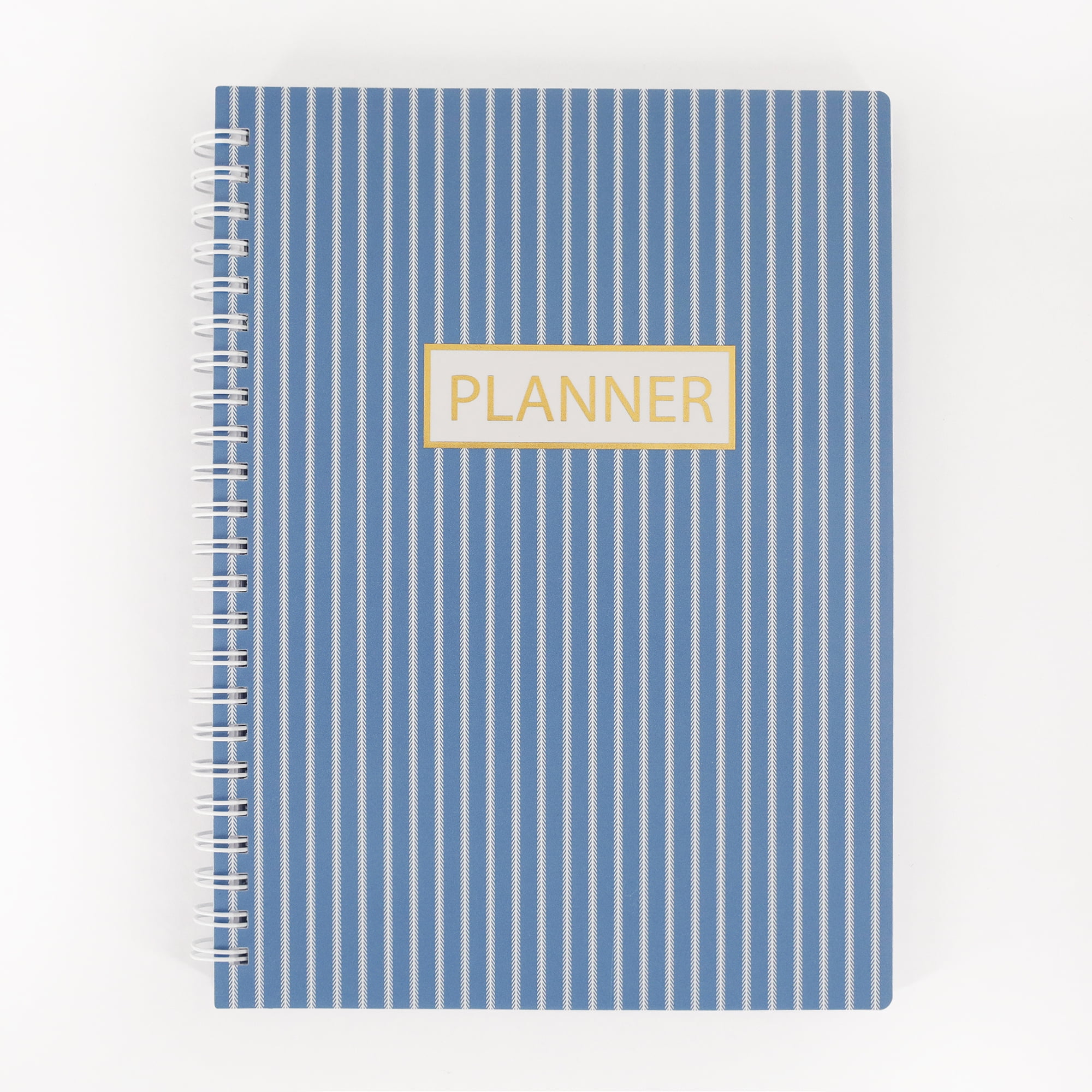 Pen Gear Medium Undated Weekly Planner Blue White Pinstripe pen-gear-medium-undated-weekly-planner-blue-white-pinstripe