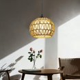 thumbnail image 3 of DOLITY Modern Ceiling Lamp Shades Lampshade Droplight Shades Lighting Hanging Lamp for light brown double layer, 3 of 9