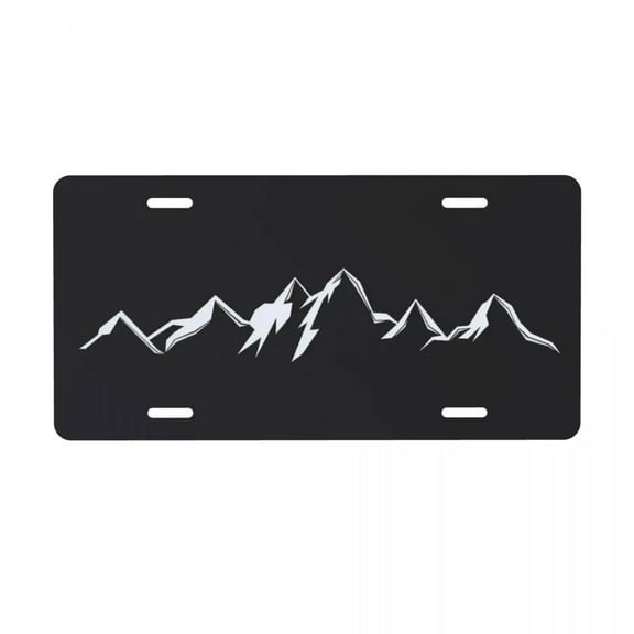 Custom Mountains License Plate Cool Nautical Decorative Car Front License Plate Aluminum Metal Sign Vanity Tag 6 X 12h