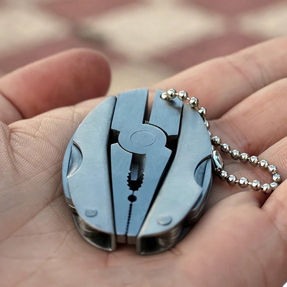 Compact Multi-Tool on Keychain, Handy for Bike, Furniture & Quick Fixes Anywhere