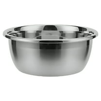 ACDANC Stainless Steel Large Capacity Mixing Bowl Multifunctional Heavy-duty Non-skid Soup Pot Egg Mixing Food Container (14cm)