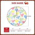thumbnail image 2 of Fotbe Hand Drawn Colored Hearts Pattern Christmas Tree Skirt, Tree Skirts Plush Christmas Decorations, Christmas Tree Skirts Xmas Decorations Holiday Party Decor-48", 2 of 6