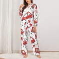 thumbnail image 2 of Haiem Fire Truck Pattern Women’s Long-sleeve Sleepwear,Sleepwear Set,2-piece Loungewear Set,Soft PJs Comfy Nightwear with Pockets-Medium, 2 of 7