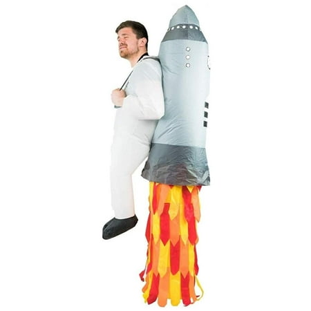 Inflatable Jetpack Rocket Ship Astronaut Adult Costume size O/S Bodysocks