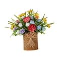 thumbnail image 3 of Corona de canasta de colgilla de puerta, corona de primavera, suministros de fiesta, adorno decorativo colgante, decoración del hogar para, 3 of 9
