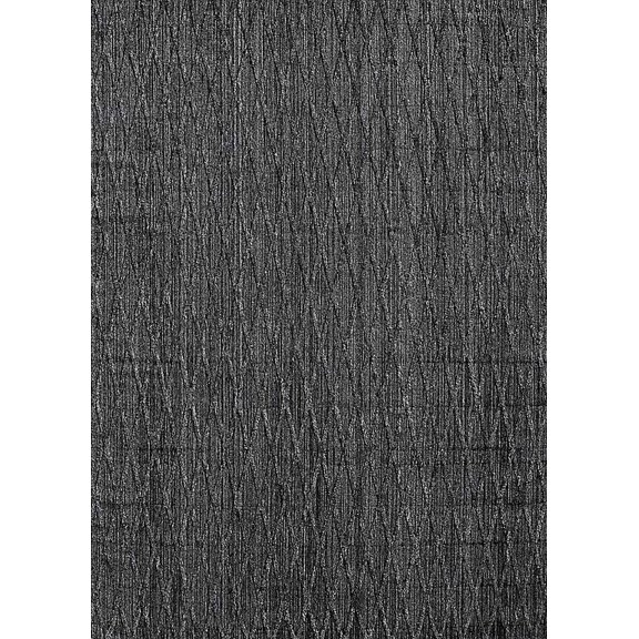 Ahgly Company Machine Washable Indoor Rectangle Industrial Modern Midnight Gray Area Rugs, 5' x 7'