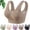 Coffee, variant on Hana Bra for Senior Women, Cotton Buttonless Comfy Lifting Shaping Bras, Full Coverage Underwire Free Bras Front Close Bras Vest Without Underwire for Older Women, Beige L