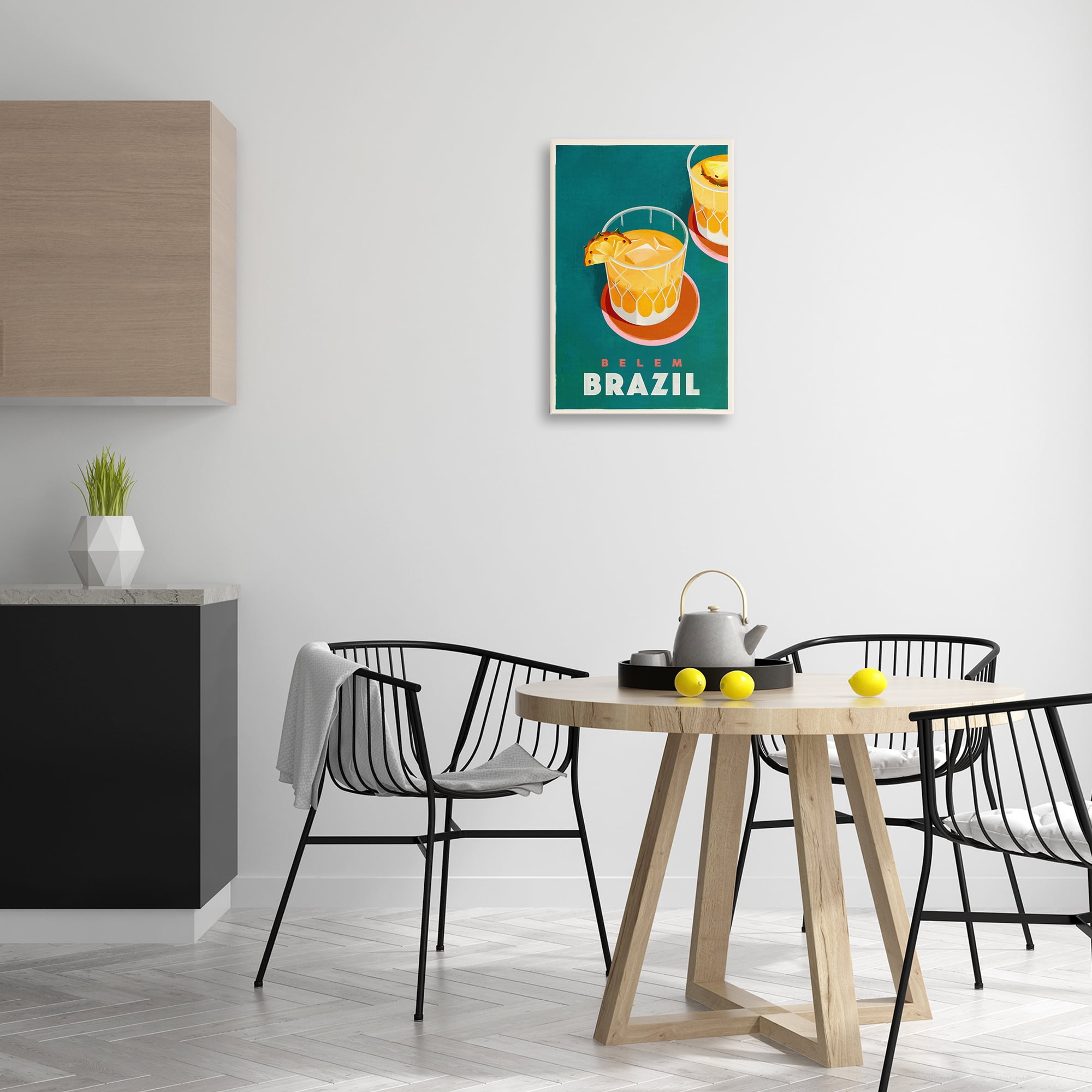 Stupell Industries Belem Brazil Cocktail Food & Beverage Painting Wrapped Canvas Art Print Wall Art, 16 x 24