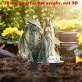 thumbnail image 4 of sruoe Acrylic Garden Stakes Decor, Gardening Pot Decorations, Outdoor Flower Fairy Statues, Cute Garden Decor, Ground Insert Garden Decoration, Durable for Patio, Flower Beds Garden Ground Plug, 4 of 6