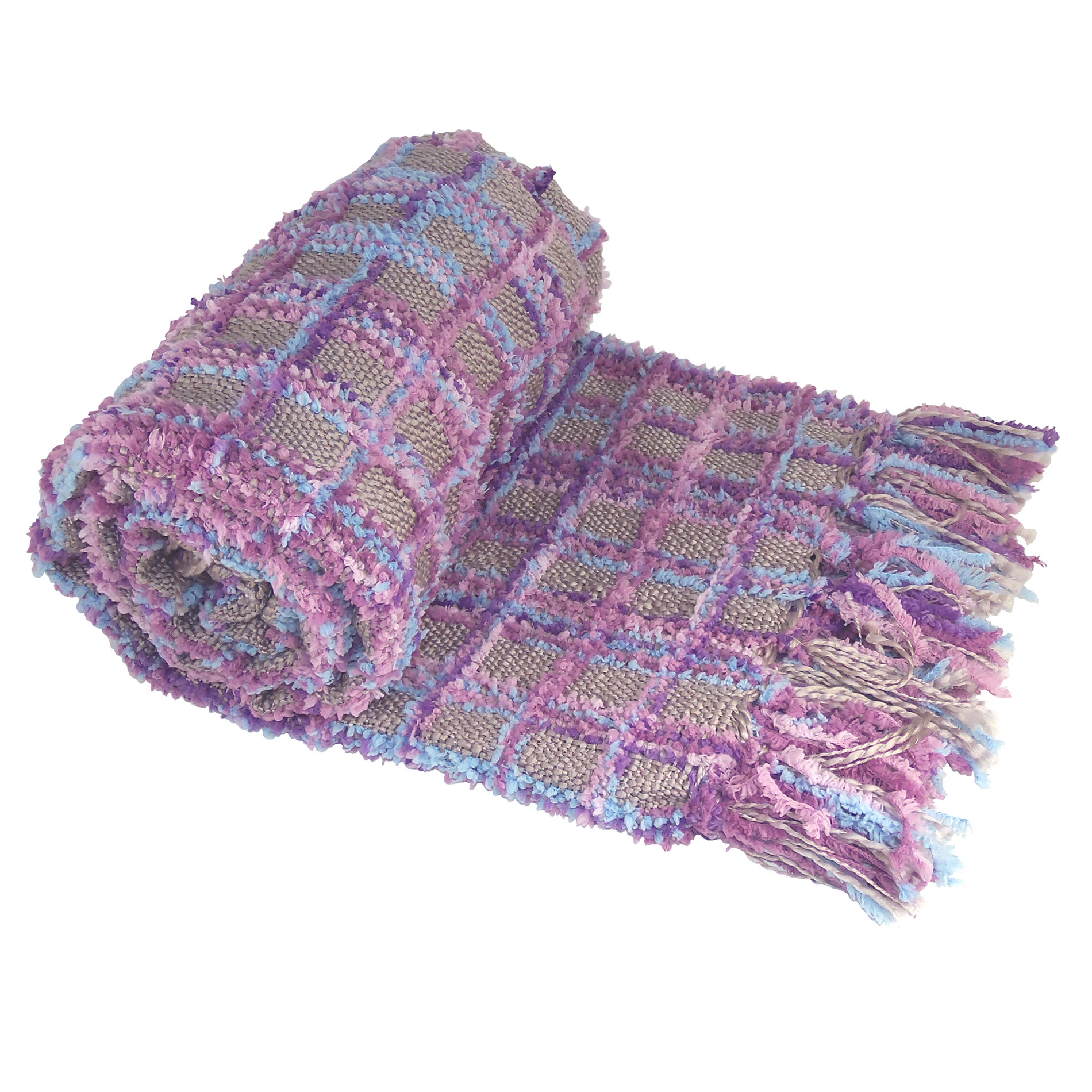 BOON MultiColor Chenille Couch Throw Blanket