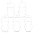 thumbnail image 4 of ORDDIART 5Pcs Children Hanger White Plastic For Bathing Suit Holder Home Use Small Clothing Items, 4 of 8