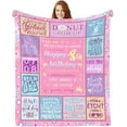 thumbnail image 1 of LHSHID 21st Birthday Gifts for Her Blanket 21st Birthday Gift Ideas 21 Year Old Birthday Gifts for Her Gifts for 21st Birthday Female Flannel Throw Bed Blanket 50"x60", 1 of 7