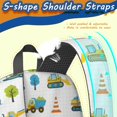 thumbnail image 5 of Excavator and Cone White Pattern 17" School Backpacks for Teens,Waterproof Oxford Fabric,S-Shape Padded Straps for School,Travel,Hiking,Camping, 5 of 6