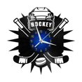 thumbnail image 2 of Hockey Game 3 12 Inch Vinyl Record Wall Clock - Silent, Creative, and Unique Clock for Living Room, Entryway, or Bedroom Decor - Perfect Gift Idea(12 inchs B with LED), 2 of 6