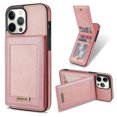 thumbnail image 1 of for iPhone 12 Pro Wallet Case with Card Holder, Faux Leather Kickstand Card Slots Case, RFID Blocking Magnetic Shockproof Protective Slim Back Flip Phone Case for iPhone 12 Pro 6.1",Rosegold, 1 of 9
