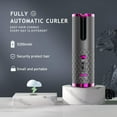 thumbnail image 6 of Automatic Curling Iron, Hair Curling Iron for Hair Styling, Cordless Auto Hair Curler, with 6 Temps and Timers, Auto Shut-Off, Fast Heating, Rechargeable Cordless Hair Curler 1 (Gray), 6 of 11