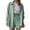 Light Green, variant on Short Sets for Women Long Sleeve Button Down Collared Shirt and High Waisted Shorts 2 Piece Matching Set Beach Vacation Set