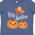 thumbnail image 4 of Inktastic Big Sister Pumpkins with Fall Leaves Girls Toddler T-Shirt, 4 of 5