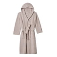thumbnail image 1 of Barefoot Dreams CozyChic Ribbed Hooded Robe, Silver Ice, Size 1, 1 of 12