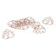 thumbnail image 1 of 100pcs Metallic Paper Clips Electroplating Process Rose Gold Paper Clips Non Skid with Storage Box for File Classification Tortoise Leaf, 1 of 4