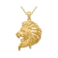 thumbnail image 1 of Collier Pendentif Tête de Lion en Or Jaune 14K avec Chaîne, 1 of 4