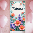 thumbnail image 5 of Decorative Design Floral Welcome Banner Colorful Flowers Elegant Style for Home Decoration Party Event, 5 of 6