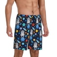 thumbnail image 2 of Sikiie Space Dog Mens Pajama Shorts, Lightweight Lounge Pant with Pockets Soft Sleep Pj Shorts for Men3X-Large, 2 of 6