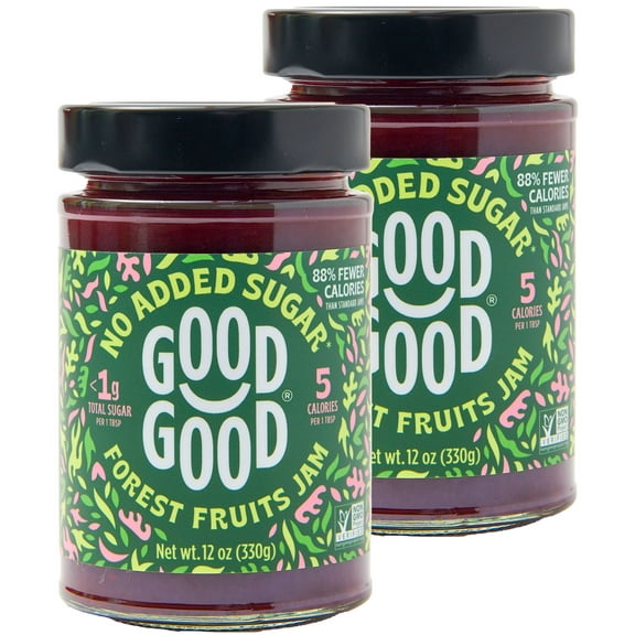 Good Good Keto Friendly Forest Fruits Jam, 12 oz (2 Pack)