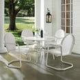 thumbnail image 2 of Pemberly Row 5 Piece Metal Patio Dining Set in White, 2 of 2