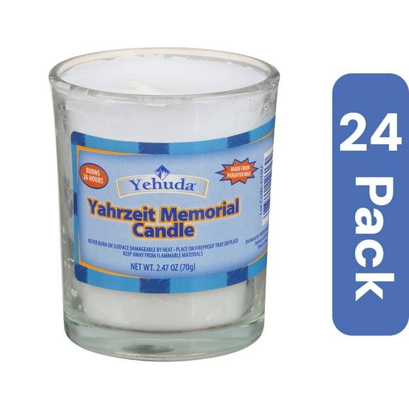 Yehuda Tumbler Candle Glass 1 ct (Pack Of 24)