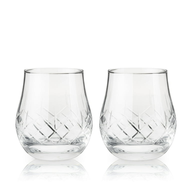 Revere Scotch Glasses, Old Fashioned Whiskey Glasses 11-Ounce, Ultra Clear Whiskey  Glass for Bourbon and Liquor, Set Of 2 Glassware