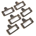 thumbnail image 1 of Label Pull Frame Handle, 6Pcs Medicine Cabinet Pulls Bronze Antique Non Rust  Waterproof With Mounting Screws For Jewelry Boxes, 1 of 8