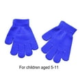 thumbnail image 2 of 1 Pair Kids Gloves Exquisite Keeping-warm Children Gloves Practical Simple Clothes Accessory with Solid Color for Winter Wear Sky blue, 2 of 6