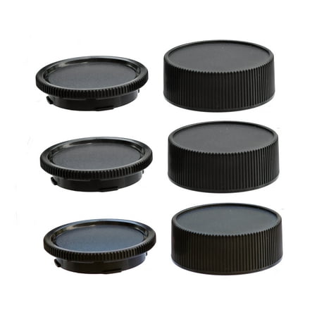 Image of (3 Pack) Fotasy Rear Lens Cover Cap Body Covers for Leica M Leica M Lens Rear Cap Leica M Lens Rear Cover Leica M End Cap fits Leica-M LM Mount Lense Camera Body