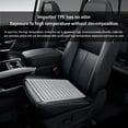 thumbnail image 5 of HOZVOMI Ice Silk Car Seat Cushion Cover Pad - Front Seat Protector with Anti-Slip Bottom, Breathable & Cool for Summer, Black (15.7x15.7in), 5 of 8