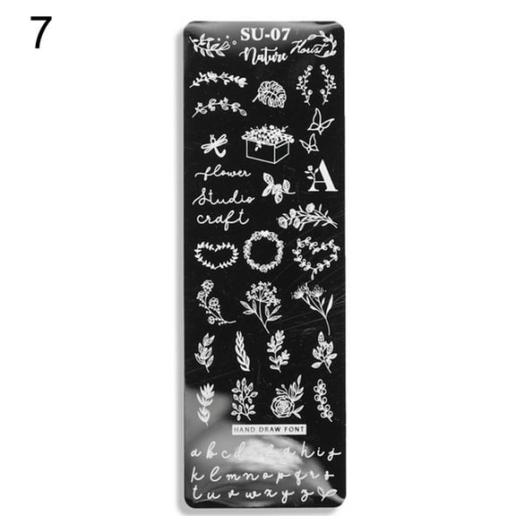 UDIYO Nail Stamping Plates Human Face Design Multiple Pictures Solid Manicure Art Stainless Steel Printing Plate for Girl