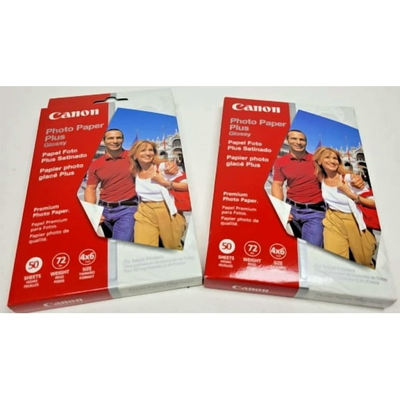 YANI- Canon Photo Paper Plus Glossy 4" X 6" Inkjet Paper, 100 Sheets Pp-101