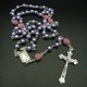 thumbnail image 5 of 5 piezas de 6 mm de cuentas rosadas, collar de rosario, joyería cruzada, 5 of 5