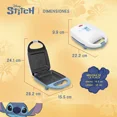 thumbnail image 2 of STITCH Sandwichera Eléctrica Disney ST-SW de Acero Inoxidable, Placas Antiadherentes, Temperatura Ajustable, Luces Indicadoras, Seguro Frontal, Ideal para Sándwiches y Desayunos., 2 of 11