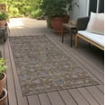 thumbnail image 6 of Addison Rugs Chantille Indoor/Outdoor Transitional Floral Chocolate Washable Runner Rug, 2'3" x 7'6", 6 of 6
