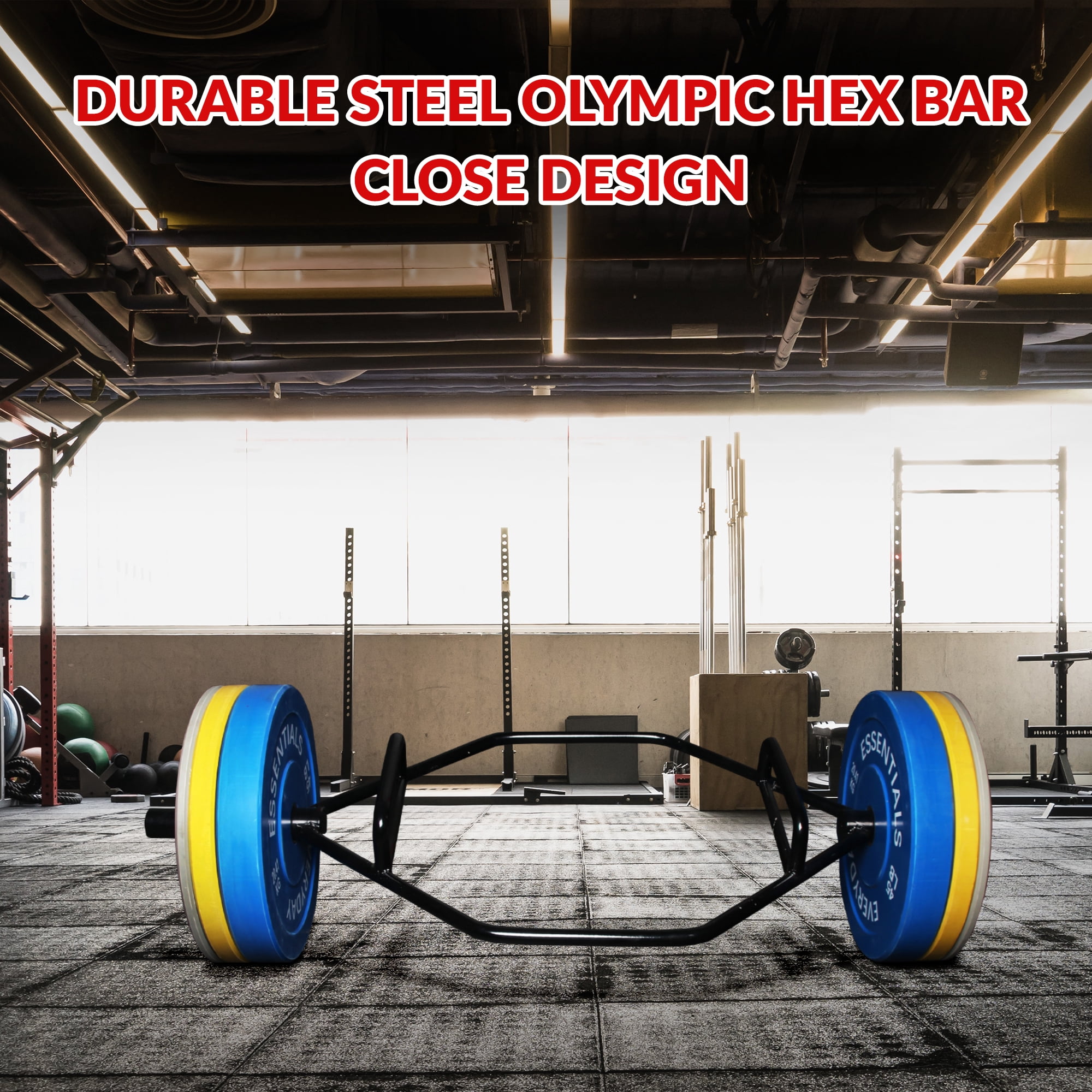 Signature Fitness Professional Steel Olympic Barbells, 2-Inch Sleeves, 6FT Open-End or 5FT Closed-End, Black Finish