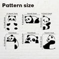 thumbnail image 3 of 6Pcs Cute Panda Light Switch Stickers 7x7 Inch Cartoon Pandas Wall Sticker Light Switch Decals for Nursery Bedroom Living Room Office Home Family DIY Decor, 3 of 7