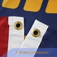 thumbnail image 3 of New Utah Flag 3x5 feet -Double Sided and 3 Ply New Utah State Flags Heavy Duty for Outdoor with 2 Brass Grommets 4 Stitching Rows Heavy Duty Nylon , Vivid Color Fade-resistant,Sewn, 3 of 6